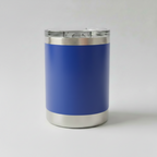 Custom Laser-Engraved 10 oz Lowball Tumbler – Blue