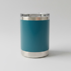 Custom Laser-Engraved 10 oz Lowball Tumbler – Midnight Green