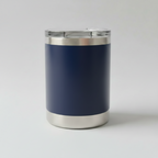 Custom Laser-Engraved 10 oz Lowball Tumbler – Navy