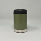 Custom Laser-Engraved 12 oz Can Cooler – Army Green