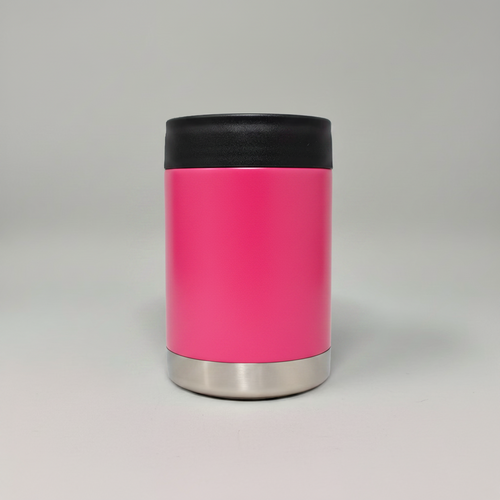 Custom Laser-Engraved 12 oz Can Cooler – Hot Pink