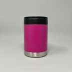 Custom Laser-Engraved 12 oz Can Cooler – Magenta