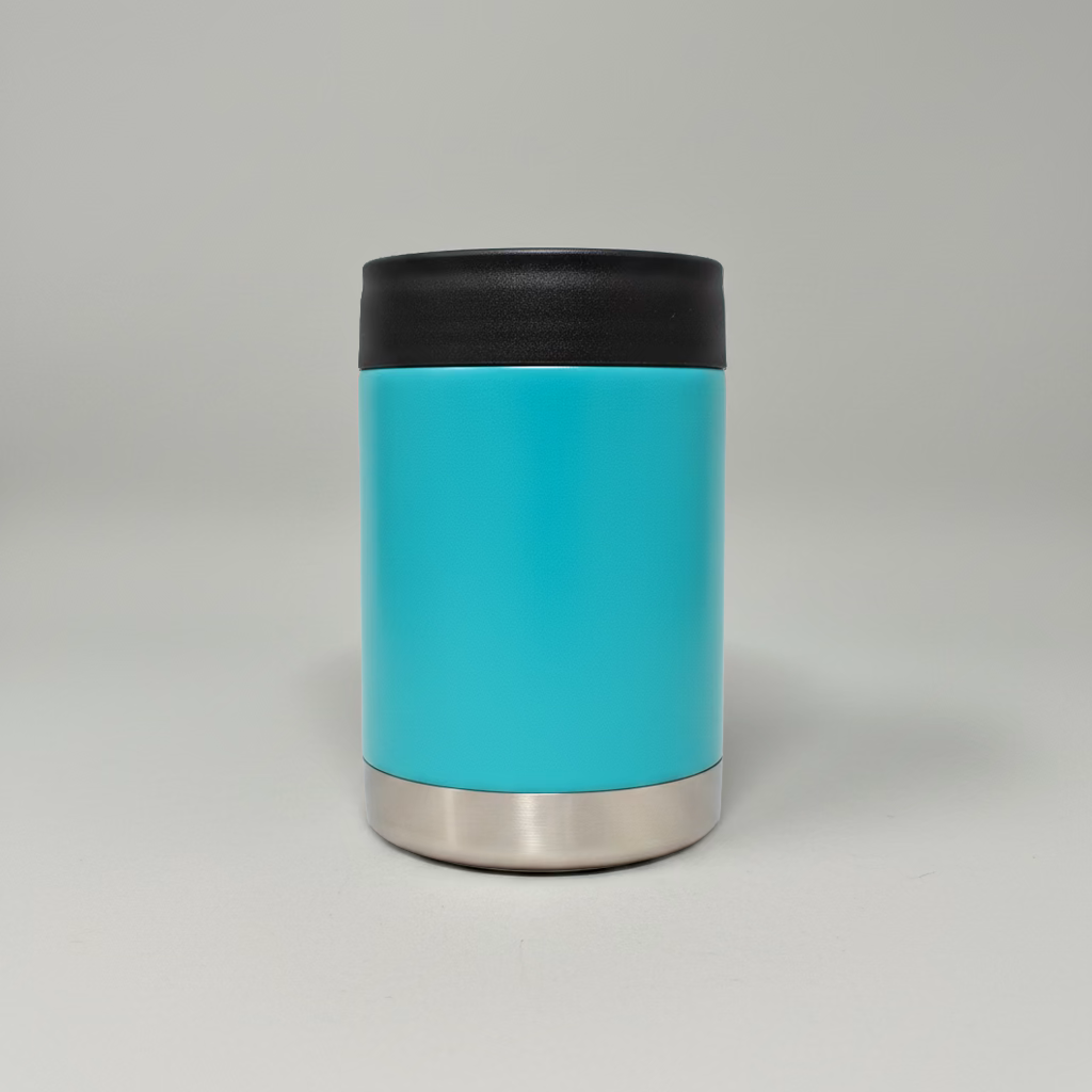 Custom Laser-Engraved 12 oz Can Cooler – Turquoise