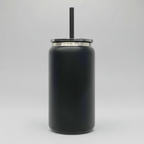 Custom Laser-Engraved 16 oz Mirror Black Plated Tumbler – Black