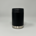 Custom Laser-Engraved 12 oz Can Cooler – Black
