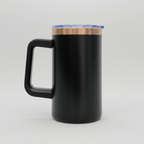 Custom Laser-Engraved 20 oz Copper Plated Mug – Black