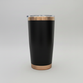 Custom Laser-Engraved 20 oz Copper Plated Tumbler – Black