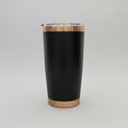Custom Laser-Engraved 20 oz Copper Plated Tumbler – Black