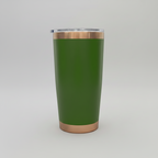 Custom Laser-Engraved 20 oz Copper Plated Tumbler – Green