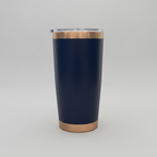 Custom Laser-Engraved 20 oz Copper Plated Tumbler – Navy