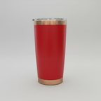 Custom Laser-Engraved 20 oz Copper Plated Tumbler – Red
