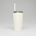 Custom Laser-Engraved 20 oz Mirror Black Plated Tumbler – Cream