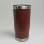 Custom Laser-Engraved 20 oz Stainless Tumbler – Maroon
