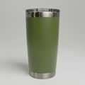 Custom Laser-Engraved 20 oz Stainless Tumbler – Army Green