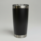 Custom Laser-Engraved 20 oz Stainless Tumbler – Black