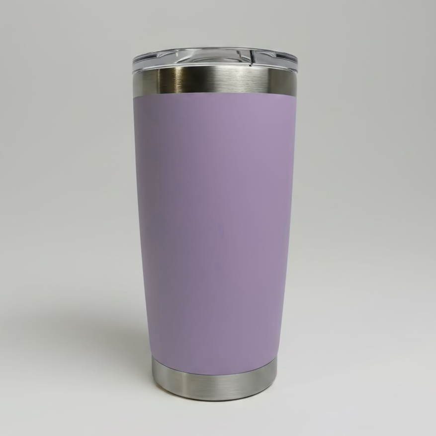 Custom Laser-Engraved 20 oz Stainless Tumbler – Lavender