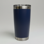 Custom Laser-Engraved 20 oz Stainless Tumbler – Navy