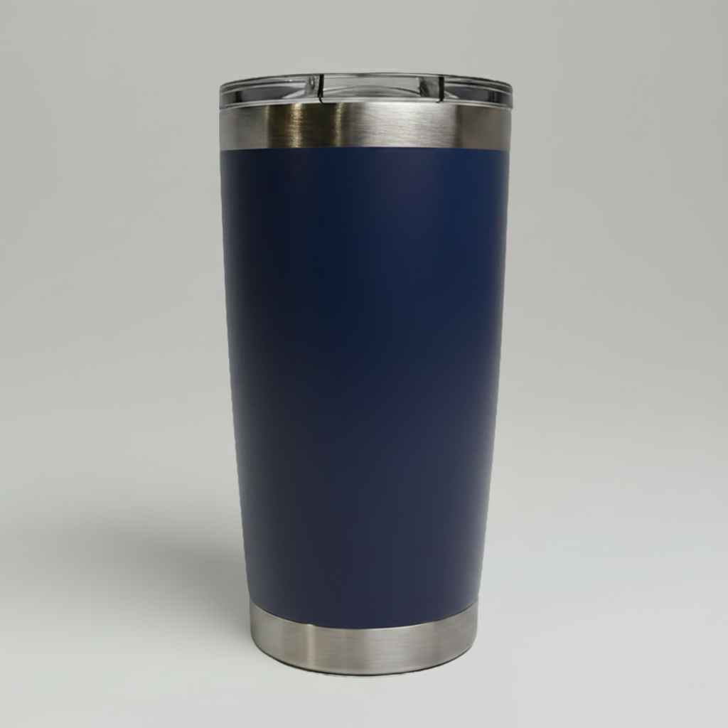 Custom Laser-Engraved 20 oz Stainless Tumbler – Navy