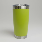 Custom Laser-Engraved 20 oz Stainless Tumbler – Neon Green