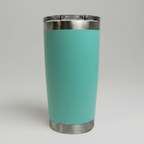 Custom Laser-Engraved 20 oz Stainless Tumbler – Seafoam