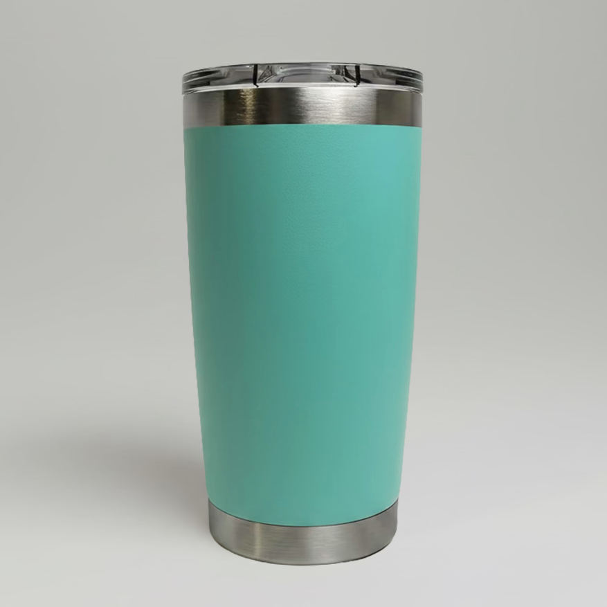 Custom Laser-Engraved 20 oz Stainless Tumbler – Seafoam