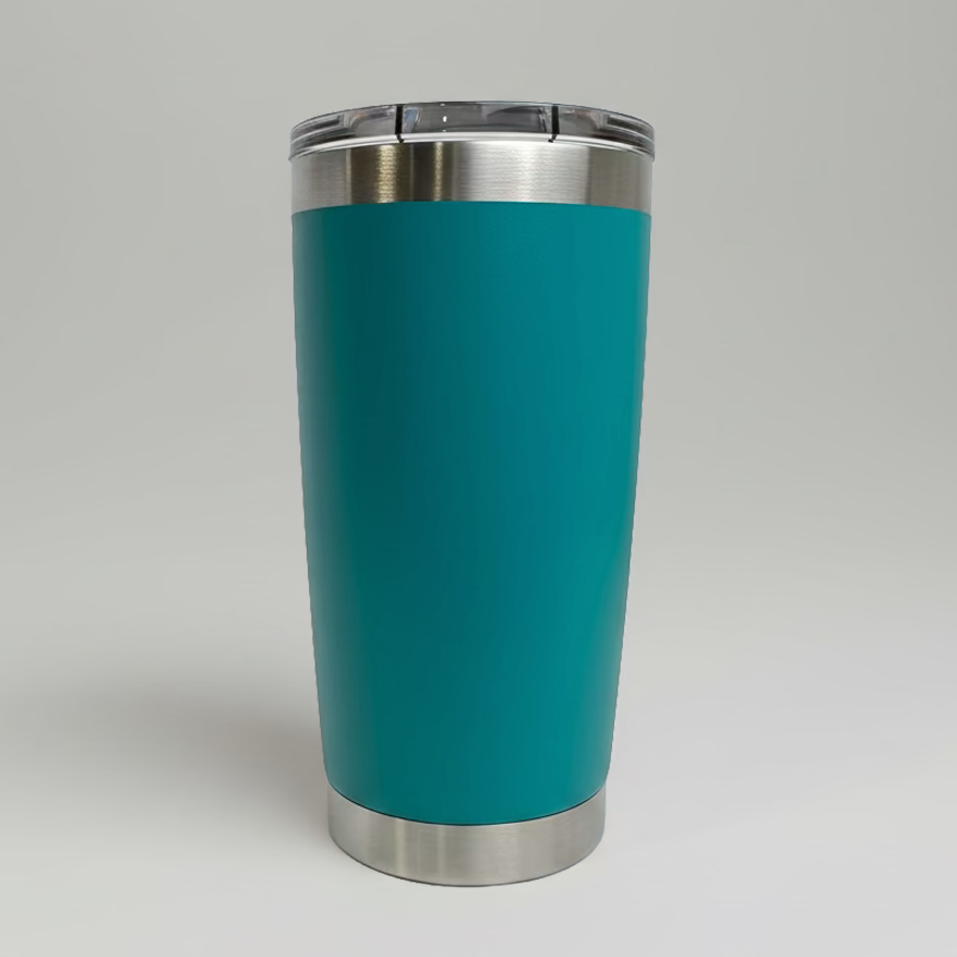 Custom Laser-Engraved 20 oz Stainless Tumbler – Teal