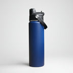 Custom Laser-Engraved 22 oz Sports Water Bottle – Blue