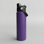 Custom Laser-Engraved 22 oz Sports Water Bottle – Purple