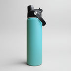 Custom Laser-Engraved 22 oz Sports Water Bottle – Seafoam