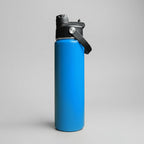 Custom Laser-Engraved 22 oz Sports Water Bottle – Bright Blue