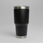 Custom Laser-Engraved 30 oz Stainless Tumbler – Black