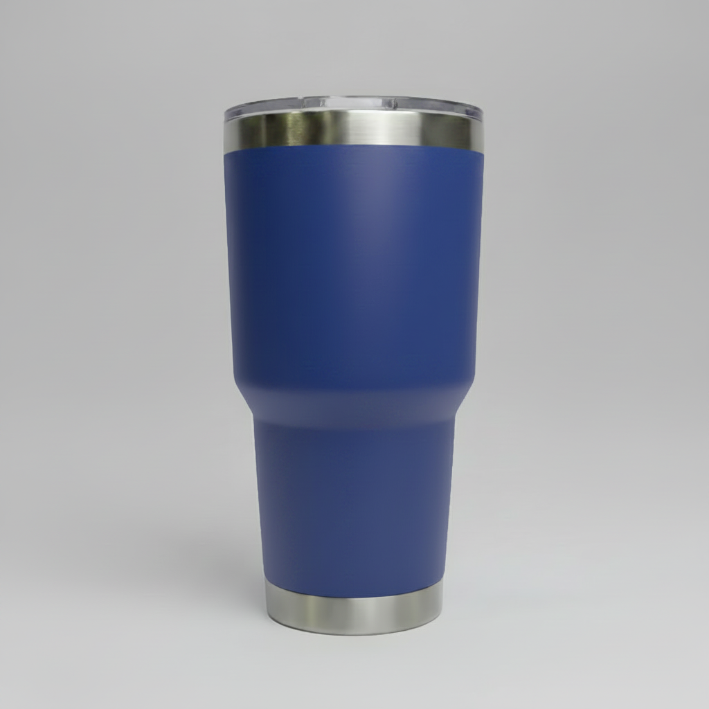 Custom Laser-Engraved 30 oz Stainless Tumbler – Blue