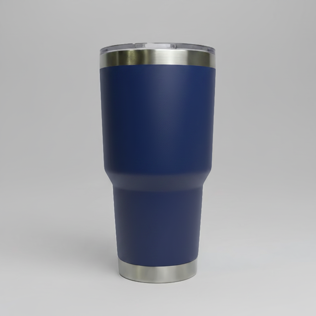 Custom Laser-Engraved 30 oz Stainless Tumbler – Navy
