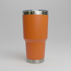 Custom Laser-Engraved 30 oz Stainless Tumbler – Orange