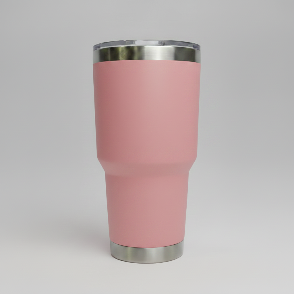 Custom Laser-Engraved 30 oz Stainless Tumbler – Pink
