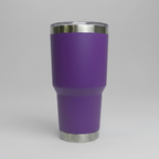 Custom Laser-Engraved 30 oz Stainless Tumbler – Purple