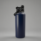 Custom Laser-Engraved 32 oz Sports Water Bottle – Navy