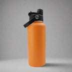 Custom Laser-Engraved 32 oz Sports Water Bottle – Orange