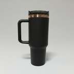 Custom Laser-Engraved 40 oz Copper Plated Tumbler – Black