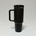 Custom Laser-Engraved 40 oz Mirror Black Plated Tumbler – Black