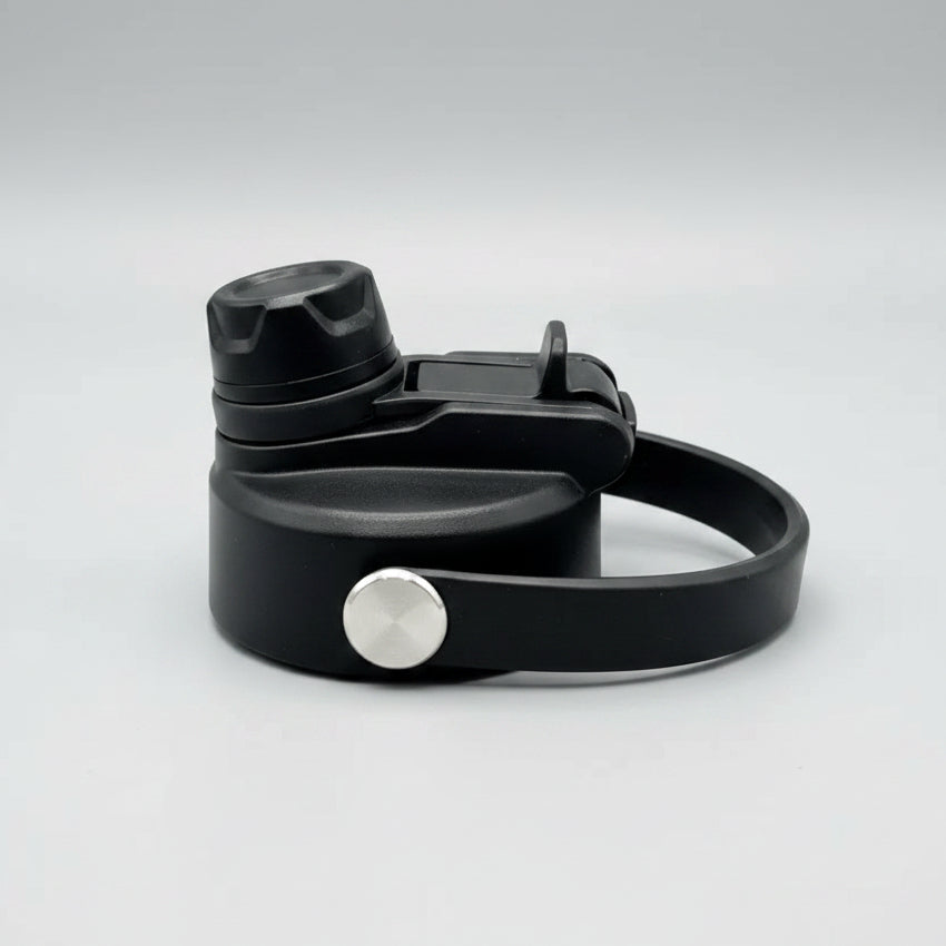 Dual-function sports bottle lid included with custom water bottle