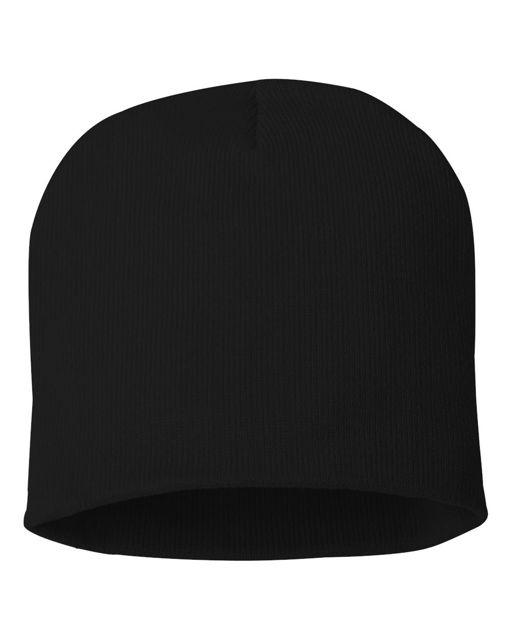 Sportsman SP08 Black custom leather patch beanie