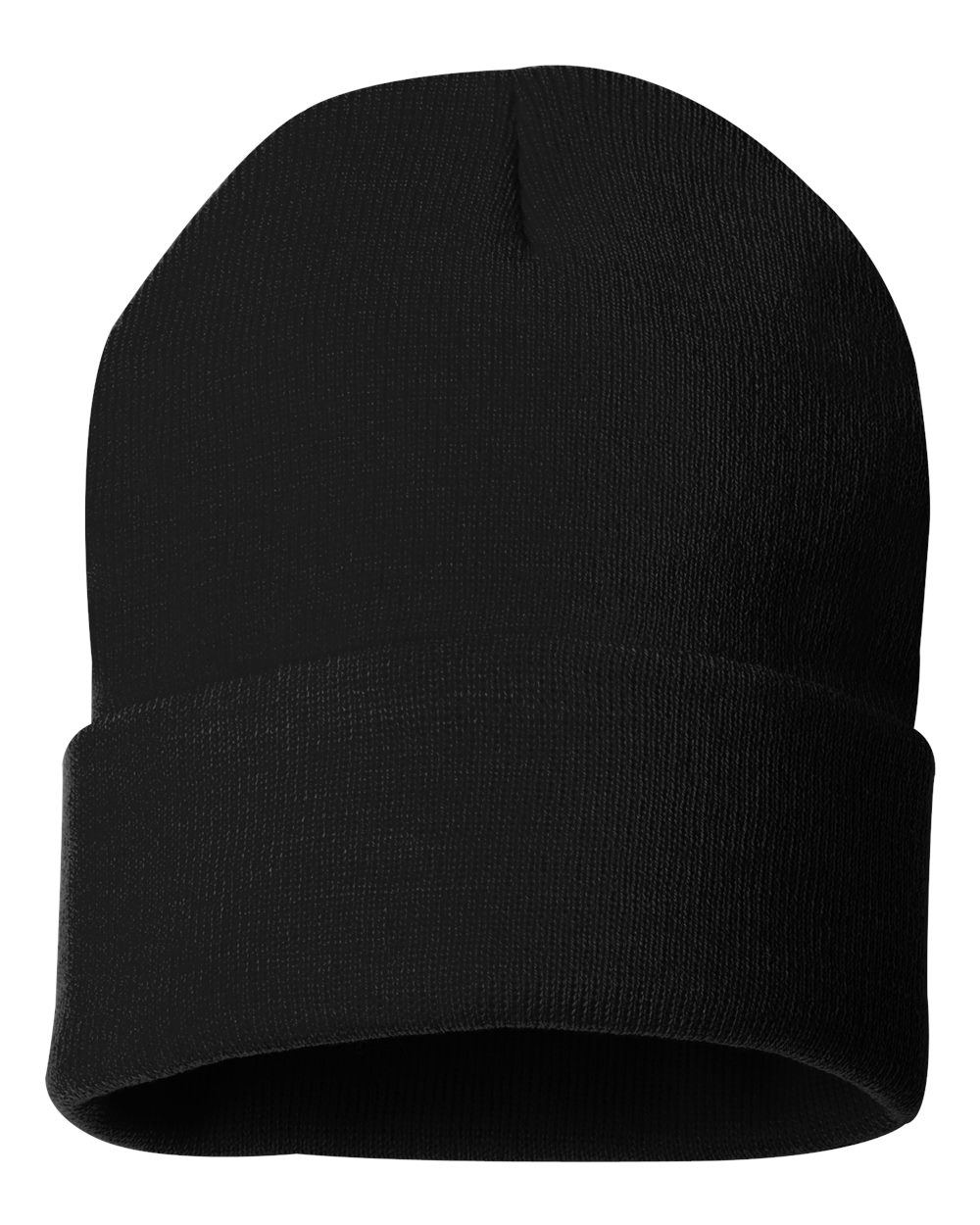 Sportsman SP12 Black custom leather patch beanie