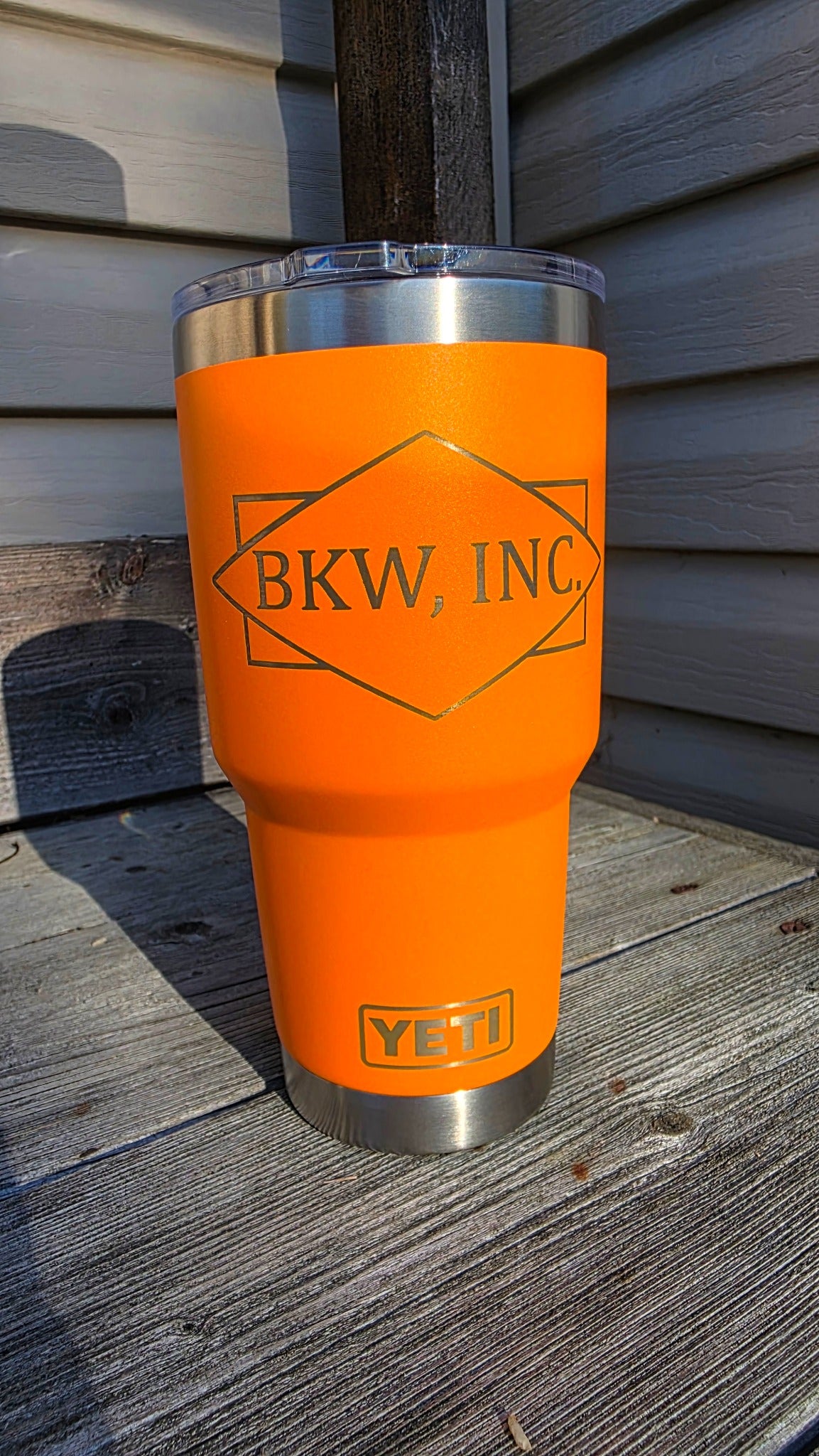Custom laser-engraved tumbler project