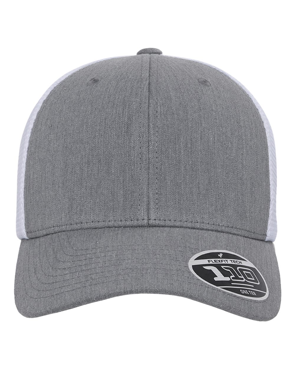 Heather Grey / White front view