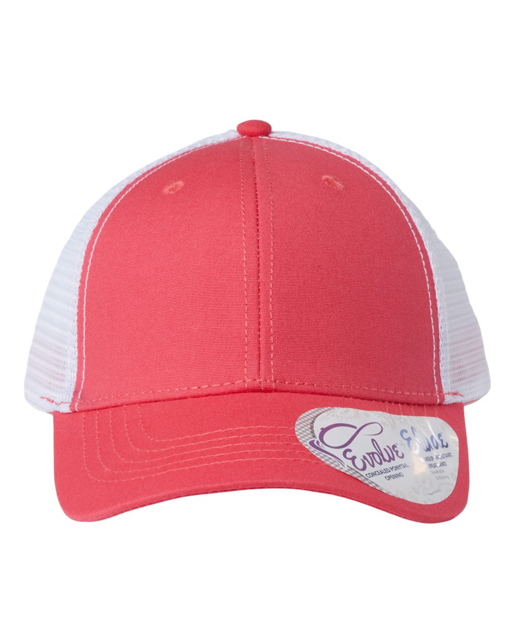 Coral / White front view