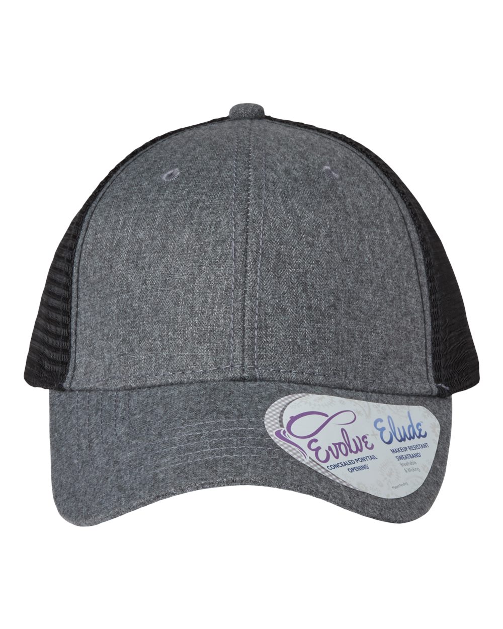 Heather Grey / Black front view