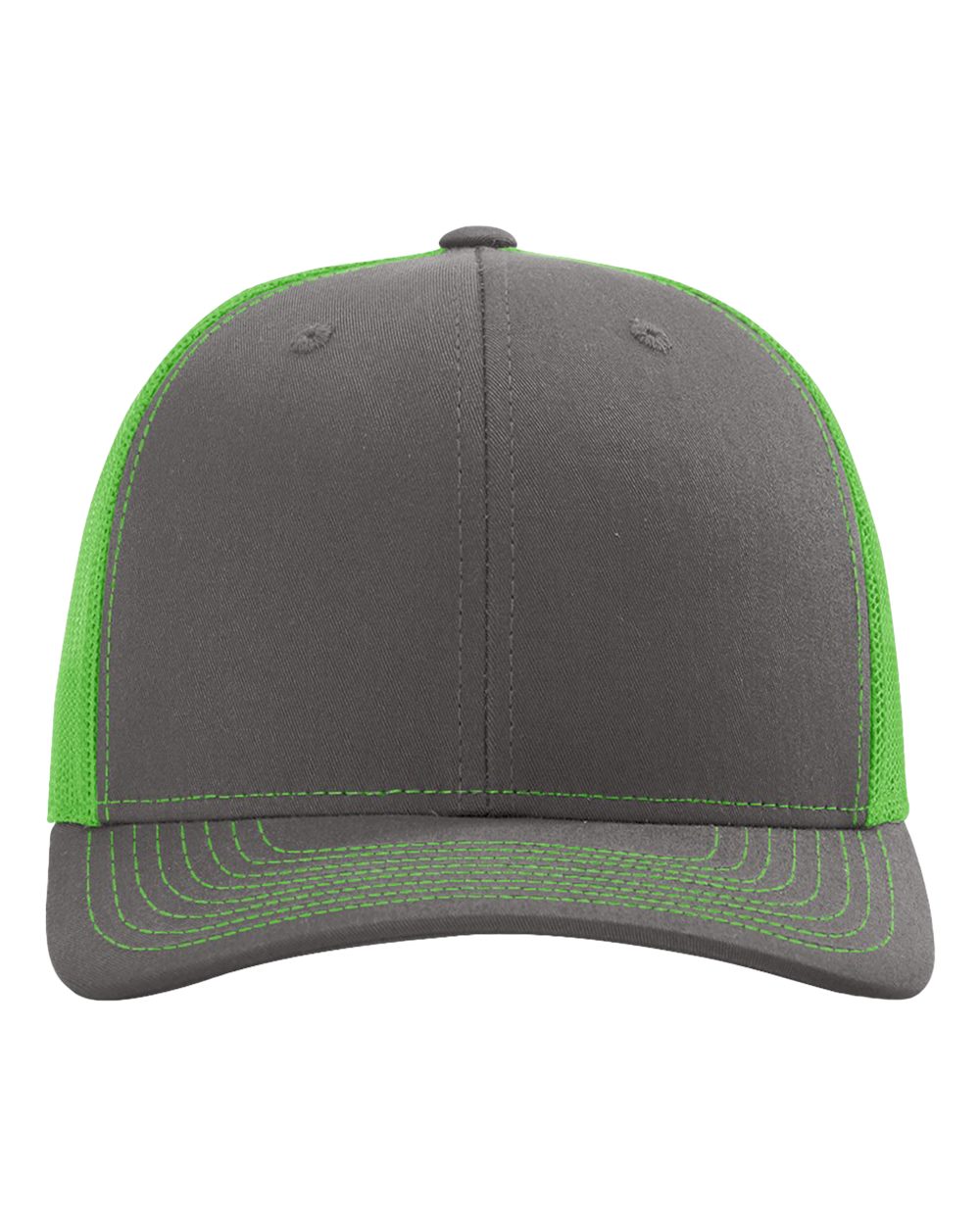 Charcoal / Neon Green front view
