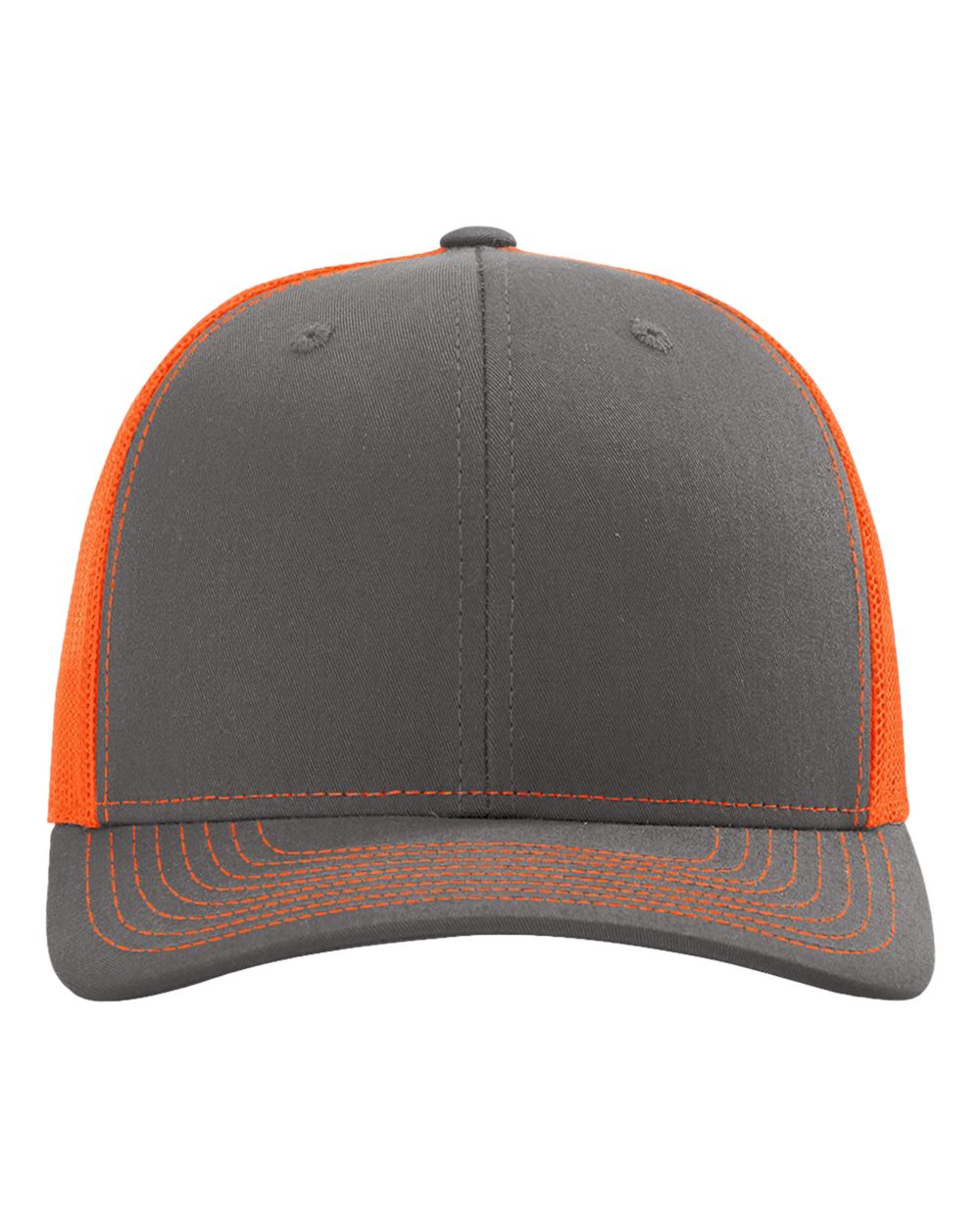 Charcoal / Neon Orange front view