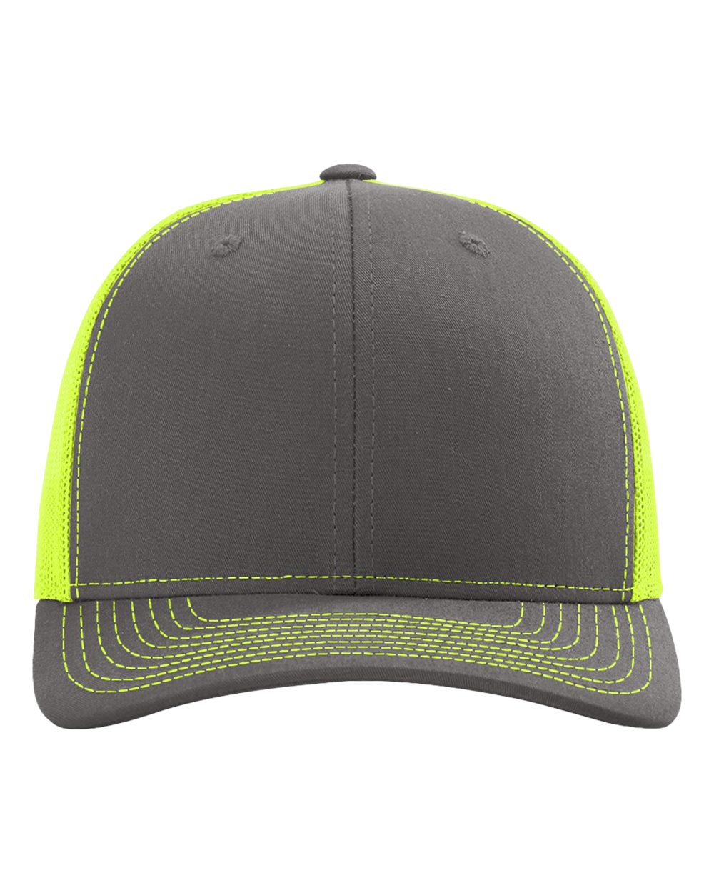 Charcoal / Neon Yellow front view
